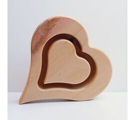 Zirbenherz, Arvenherz, Doppelherz, Herz Holzherz