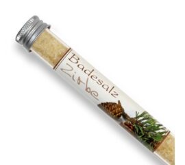 Badesalz 28g in der Phiole, Zirbe