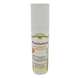 Pferdebalsam mit Teufelskralle & Murmeltieröl 75 ml Spender mit Teufelskralle, Murmeltieröl, Arnika, Fichtennadel, Pfefferminz, Rosskastanie, Thymian und Wacholder