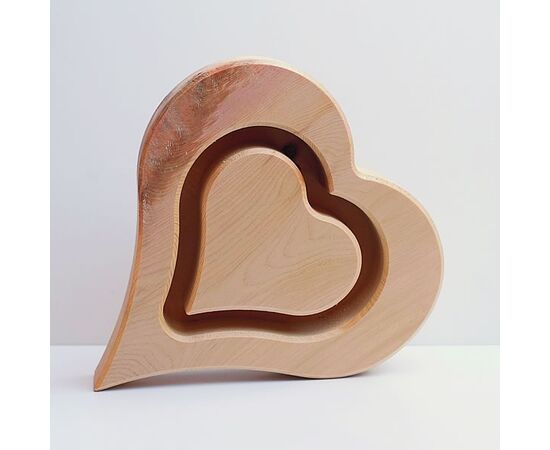 Zirbenherz, Arvenherz, Doppelherz, Herz Holzherz