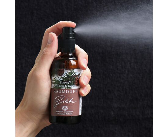 Raumduft-Spray, Raumspray, Raumduft,   ätherisches,  Zirbenöl, Arvenöl,