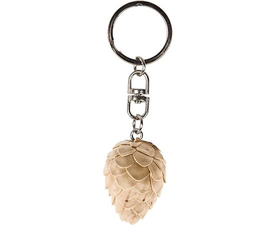 Zirbenzapfen Schlüsselanhänger, Grösse 2.5 cm, Ausführung natur